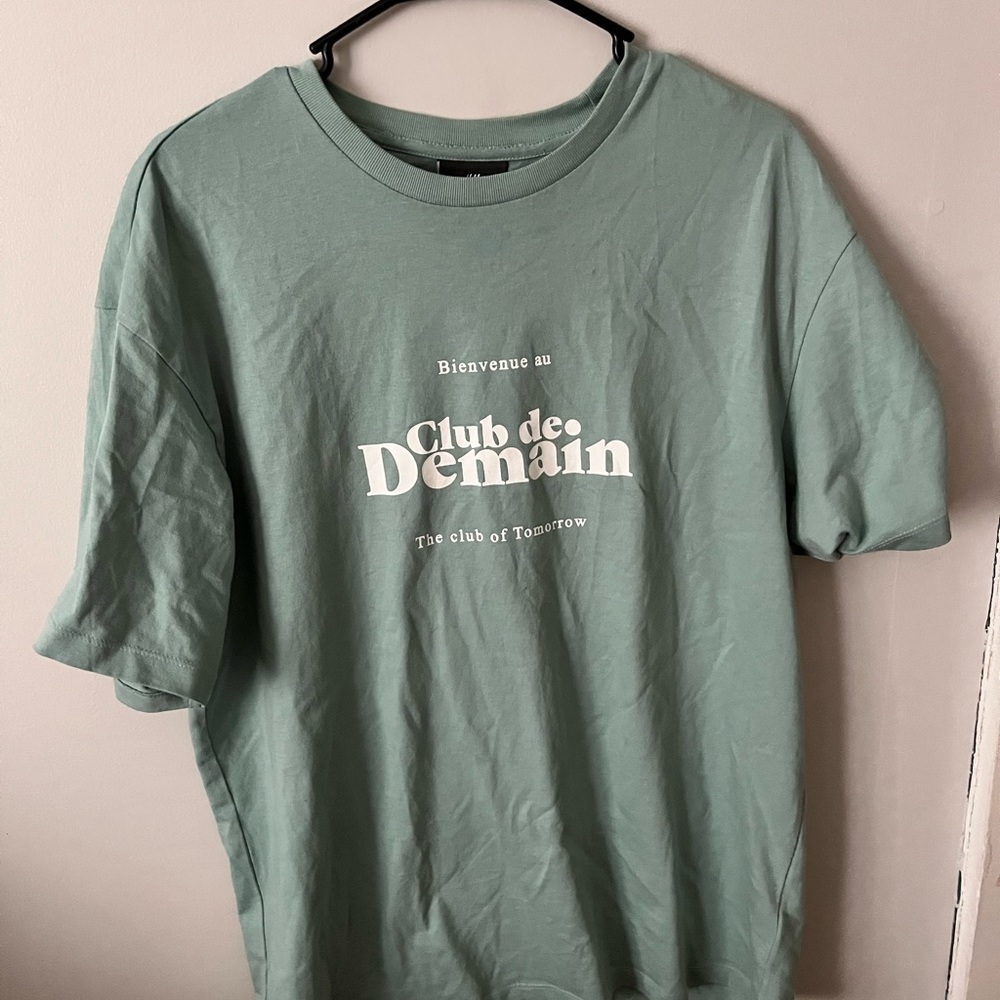 Green oversized t shirt